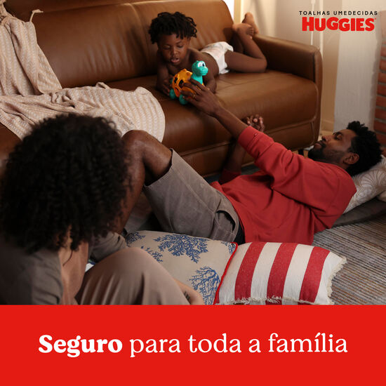Kit Lenços Umedecidos Huggies Rosto e Corpo - 4 pacotes 192 lenços